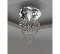 GHBSDNEPP Bedroom Crystal Ceiling Lamp Modern Reception Room Chandelier Simple Creative Cloakroom Balcony Lamp Crystal Led Ceiling Lamp Round Corridor Lamp Lights Large Ceiling Light for Liv/30Cm