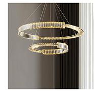 GHBSDNEPP Ceiling Chandelier Post-Modern Light Living Room Crystal Ceiling Chandelier Italian Creative Restaurant Ceiling Chandelier Hong Style Fashion Net Red Master Bedroom Lam/2 100+60Cm