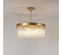 GHBSDNEPP E14 Chandelier Whall Round Crystal Lights Hanging Light Church Stairs Led Crystal Chandelier Lights Dining Room Lamp Retro Living Room Crystal Ceiling Lamp Hanging Lights Full of Stars/Warm