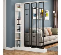 GHBSDNEPP Floor-To-Ceiling Wall-Mounted Partitions with Shelves, Room Dividers, and Partition Columns for the Entrance Hall. Floor-To-Ceiling Decorative Partition Columns, Versatile Room Dividers./Whi