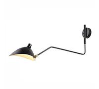 GHBSDNEPP Industrial Arm Wall Lamp Modern Wall Light Swing Rotary Design Wall Lamps for Bedroom Living Room Study Hotel Indoor Decoration Lighting/Black/1 Head: 37.4"