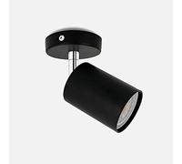 GHBSDNEPP Led Ceiling Light Rotatable Ceiling Spotlight Modern Flush Mount Light Fitting Complete with Gu10 Light Bulbs for Kitchen, Living Room, Bedroom,White+White Light-1 Head/Black+White Light/1 H