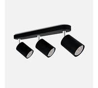 GHBSDNEPP Led Ceiling Light Rotatable Ceiling Spotlight Modern Flush Mount Light Fitting Complete with Gu10 Light Bulbs for Kitchen, Living Room, Bedroom,White+White Light-1 Head/Black+Warm Light/3 He