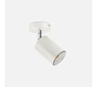 GHBSDNEPP Led Ceiling Light Rotatable Ceiling Spotlight Modern Flush Mount Light Fitting Complete with Gu10 Light Bulbs for Kitchen, Living Room, Bedroom,White+White Light-1 Head/White+White Light/1 H