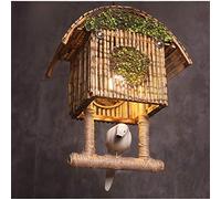 GHBSDNEPP Retro Birdcage Bamboo Lamp Rustic Style Club Hotel Restaurant Clothing Store Living Room Bedroom Decoration Lamps (63 * 36 * 22 Cm)