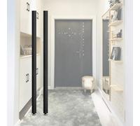 GHBSDNEPP Room Divider Column, Modern Wall Divider Post Made of Black Aluminum - 2 3 4 5 6 7 8 Foot Tall Room Divider Post - Square Room Partition for Restaurant and Office Decor Column - No Drilling