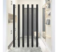 GHBSDNEPP Room Divider Column, Modern Wall Divider Post Made of Black Aluminum - 2 3 4 5 6 7 8 Foot Tall Room Divider Post - Square Room Partition for Restaurant and Office Decor Column - No Drilling