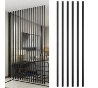 GHBSDNEPP Room Divider Columns, Privacy Screen for the Living Room, Room Divider Posts, 6-Piece round Iron Partition Column, Room Divider Pole, Cabin Decor, for Bedroom, Home, Hotel, Restaurant (1/ Co