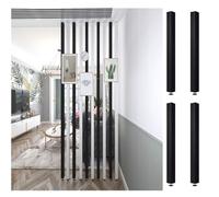 GHBSDNEPP Room Divider Fence, Living Room Room Divider Post with Height-Adjustable Screw, 2 3 4 5 6 7 Ft, Home Decor, Privacy Screen, Room Divider Pole, 2/4/6/8-Piece Room Divider Column Set (170 Cm)/