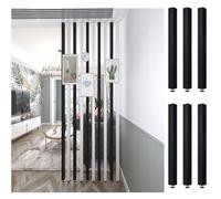 GHBSDNEPP Room Divider Fence, Living Room Room Divider Post with Height-Adjustable Screw, 2 3 4 5 6 7 Ft, Home Decor, Privacy Screen, Room Divider Pole, 2/4/6/8-Piece Room Divider Column Set (170 Cm)/