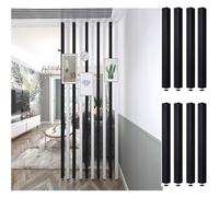 GHBSDNEPP Room Divider Fence, Living Room Room Divider Post with Height-Adjustable Screw, 2 3 4 5 6 7 Ft, Home Decor, Privacy Screen, Room Divider Pole, 2/4/6/8-Piece Room Divider Column Set (170 Cm)/