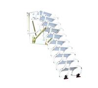 GHBSDNEPP Telesloft Ladder Wall-Mounted Folding Stairs Familyy Attic Ladder Telescoping Ladder for Home Attic Outdoor Work/B/3