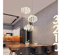 GHBSDNEPP Warm Chandelier Modern Table Lamp with White Post Creative Bar Table Lamp Simple Personality Nordic Diameter 40Cm