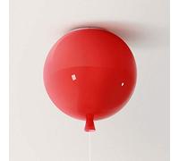 GHBSDNEPP Zip Ceiling Light DIY Colorful Globe Ceiling Lights, E27 Creative Children's Bedroom Ceiling Spot Service Area Bar Bedroom-Red-C 30X30Cm