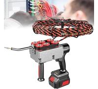 GHCCDAM Electrician's Cable Pipe Threading Device, 40m/Min Cordless Electric Stringing Wire Puller, Slip Proof Handle,Portable Automatic Wire - 25000mAh/37500mAh Battery