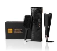 ghd Chronos Max Festive Gift Set - Wide Plate Hair Straighteners with Paddle Brush andheat-Resistant Bag, 85% Larger Plates