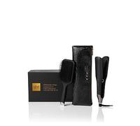 ghd Chronos Max Festive Gift Set - Wide Plate Hair Straighteners with Paddle Brush andheat-Resistant Bag, 85% Larger Plates