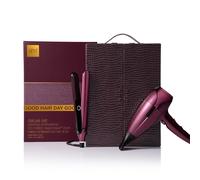 ghd Chronos & Helios Limited Edition Deluxe Gift Set - Hair Straighteners & Hair Dryer in Cherry Chic with Luxe Vanity Case