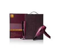 ghd Chronos & Helios Limited Edition Deluxe Gift Set - Hair Straighteners & Hair Dryer in Cherry Chic with Luxe Vanity Case