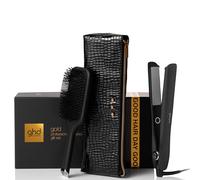 ghd Gold Festive Gift Set - Hair Straighteners with Paddle Brush andheat-Resistant Bag, Instantly Sleeker, Smoother Hair