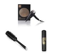 ghd Helios Hair Dryer, More Shine, Lightweight, Ultimate Styling Control | Champagne Gold, Aeroprecis Technology, Ionic System, 75% More Shine, Faster Results, Precision Airflow, UK Plug