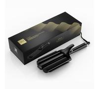 ghd Wave Triple Barrel Waver in Black - for Quick, Loose Beach Waves That Last All Day, Less Frizz, ghd Advanced Technology, No Extreme Heat Damage - for All Hair Types - (UK Plug)