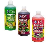 GHE - Flora Series - Gro, Bloom & Micro Hard Water (Pack - 1L)