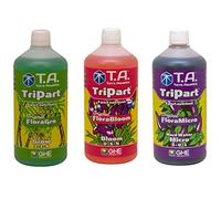 GHE Terra Aquatica Tripart 3 x 1 Litre Complete Plant Feed Solution Harwater