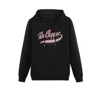 Ghee Dr Pepper Trademark Soda Unisex Hooded Printed Pullover Hoodies Mens Black Sweatshirts Black S