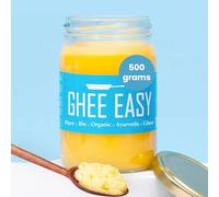Ghee Easy 500g Organic Ghee from Grass-Fed Cows - Lactose Free Ayurvedic Ghee, Gluten Free - 100% European, No Additives- Certified Organic & Biodynamic