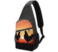 GHENBLT Animal Chickens Sling Bag Travel Sling Backpack Man Purse for Men Hiking Crossbody Bags Chest Bag Shoulder Chest Pack