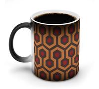 GHENBLT Shining Overlook Magic Color Changing Mug 11 Oz Reveals Surprise Design with Hot Coffee Heat Sensitive Black Ceramic Cup Fun Novelty Gift for Christmas Birthday Office for Men Women