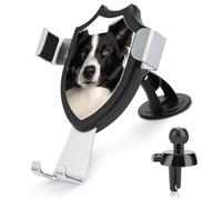 GHEPSDW Border ColliePrinted Suction Cup Phone Holder Car Phone Holder, Suitable for Car Dashboard, Windshield, Vents.