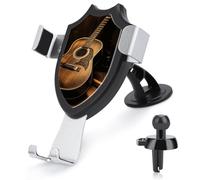GHEPSDW Old West GuitarPrinted Suction Cup Phone Holder Car Phone Holder, Suitable for Car Dashboard, Windshield, Vents.