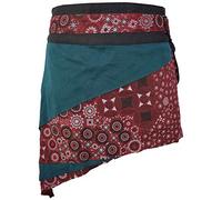 Gheri Floral Butterfly Short Popper Wrap Around Pocket Cotton Skirt