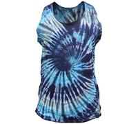 Gheri Mens Cotton Sleeveless Sando Singlet Summer Vest Sleevesless Top Ocean Spiral Tie Dye X-Large