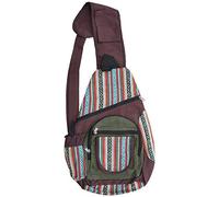 Gheri Mens Crossbody Multipocket Sling Bag Coffee