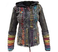 Gheri Women Cotton Razor Cut Embroidery Psychedelic Pixie Hoodie 10