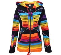 Gheri Womens Black Rainbow Butterfly Funky Jacket 6