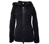 Gheri Womens Gothic Slashed Pixie Hood Black Jacket Summer 14