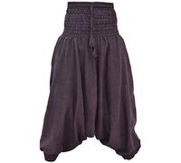 Gheri Women's Plain Multilayered Elastic Waist Light Harem Trousers