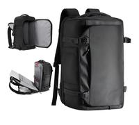 GHERSON Travel Backpack For Air Travel,Durable Large 40L TSA Flight Approved Carry-on Luggage Hand,Water Resistant Business Rucksack,Weekender Bag Daypack，Fits 17.3 Inch Laptop, Black, XL, Backpack