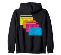 Ghetto blaster 90s 80s party DJ disco music Ghettoblaster Zip Hoodie
