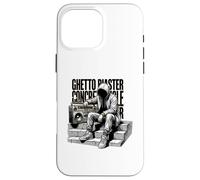 Ghetto Blaster Old School Hip Hop T-Shirt Retro Boombox Case for iPhone 16 Pro Max
