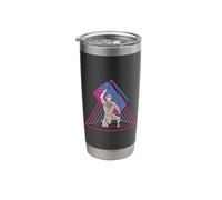Ghettoblaster God Aesthetic Geometry Synthwave Vaporwave Stainless Steel Insulated Tumbler