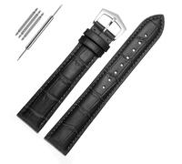 GHFHSG Genuine Leather Watch Strap For PP Patek Philippe Grenade 5167Ax 20mm 21mm 22mm Bracelet Men's Women Watchband Chain (Color : Black-silver-01, Size : 21mm)