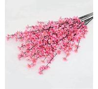 GHFNJYH Artificial Flowers Bouquet for Garden Party Wedding Marriage Decoration Home Room Decor Fake Flowers Table Vase Ornament-120CM Pink