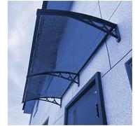 GHFXSCV Blue Polycarbonate Door Awning Canopy 20"x79"Rain & Snow Protection Durable Patio Cover with Aluminum Bracket WeatherResistant Shelter for Exterior Entrance