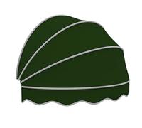 GHFXSCV Collapsible Dome Window AwningRetractable Hemispherical Canopy for Doors & Windows Sun & Rain Protection Outdoor Patio Awning 110x55x55cm Olive Green