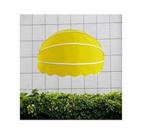 GHFXSCV Foldable Canvas Dome Awning for Patio Retractable Window Canopy with Collapsible Hemispherical DesignShade and Rain ProtectionExterior Window AwningsDiameter 105cm/41.33in